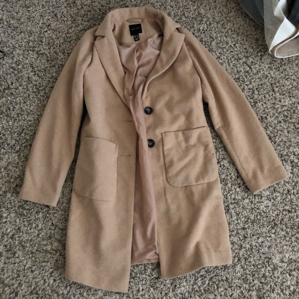 New Look ASOS Tan Beige Coat